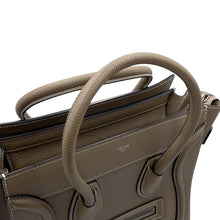 Load image into Gallery viewer, CELINE Luggage Shopper Tote Bag Greige167793DRU Calf Leather Size micro
