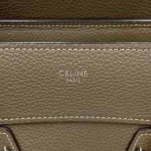 Load image into Gallery viewer, CELINE Luggage Shopper Tote Bag Greige167793DRU Calf Leather Size micro
