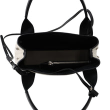 Load image into Gallery viewer, BALENCIAGA NavyCabas White/Black3903462HH3N9260 Canvas Leather Size XS
