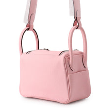 Load image into Gallery viewer, HERMES Lindy Verso Rose Sakura/Grisper Taurillon Clemence Size Mini

