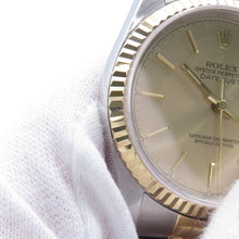 Load image into Gallery viewer, ROLEX Datejust W36mm Stainless Steel K18YG Champagne Dial16233
