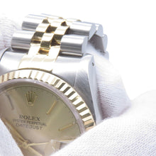 Load image into Gallery viewer, ROLEX Datejust W36mm Stainless Steel K18YG Champagne Dial16233
