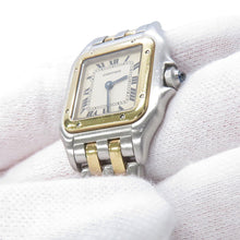 将图像加载到图库查看器中，CARTIER PANTHERE 2 Low SM H29.5mm×W21.5mm Stainless Steel K18YG Ivory Dial84083242
