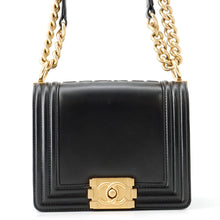 将图像加载到图库查看器中，CHANEL Boy Chanel ChainShoulder Bag BlackAS3018 Calf Leather
