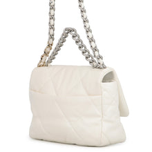 将图像加载到图库查看器中，CHANEL CHANEL19 ChainShoulder Bag WhiteAS1160 Lambskin
