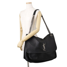Load image into Gallery viewer, SAINT LAURENT PARIS Niki Shoulder Bag Black755857AACIA1000 Lambskin Size Large
