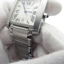 将图像加载到图库查看器中，CARTIER Tank francaise LM Stainless SteelW51002Q3
