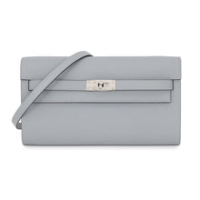 Load image into Gallery viewer, HERMES Kelly wallet long to go Green Pantan Epsom
