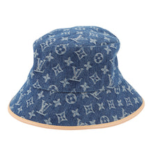 Load image into Gallery viewer, LOUIS VUITTON Bucket Hat - LV Remix Size M Denim BlueM7279M Monogram Denim
