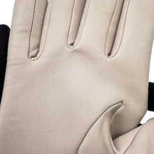 Load image into Gallery viewer, HERMES Glove Size 7.5 Beige/Brown Lambskin
