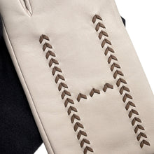 Load image into Gallery viewer, HERMES Glove Size 7.5 Beige/Brown Lambskin
