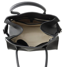 将图像加载到图库查看器中，The Row Soft Margaux Leather Bag BlackW1586L133BLPL Calf Leather Size 12
