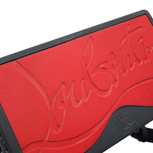 将图像加载到图库查看器中，Christian Louboutin Explorer Funk Studded Backpack Black/Red3215038 Calf Leather Size Small
