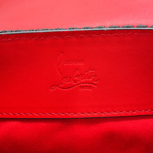 将图像加载到图库查看器中，Christian Louboutin Explorer Funk Studded Backpack Black/Red3215038 Calf Leather Size Small
