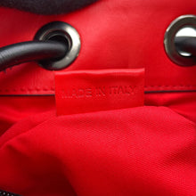 将图像加载到图库查看器中，Christian Louboutin Explorer Funk Studded Backpack Black/Red3215038 Calf Leather Size Small
