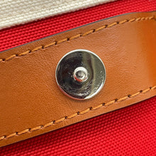 将图像加载到图库查看器中，Christian Louboutin Nastroloubi Tote Natural3235233 Canvas Leather Size Small

