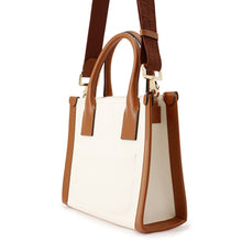 将图像加载到图库查看器中，Christian Louboutin BY MY SIDE Tote Natural/Brown1245235 Canvas Leather Size Mini
