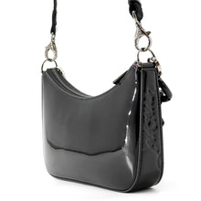 将图像加载到图库查看器中，Christian Louboutin Rubira Mini Shoulder Bag Black3235354 Patent Leather Size Mini
