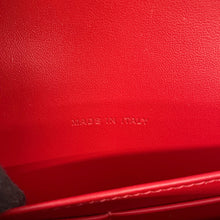 将图像加载到图库查看器中，Christian Louboutin Ruby 54 Chain Wallet Bianco1235227 Calf Leather
