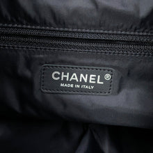 Load image into Gallery viewer, CHANEL Boa Drawstring Bag Tote Bag Ivory/Black Mouton Nylon
