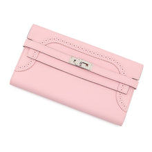 Load image into Gallery viewer, HERMES Kelly Wallet Gillies Rose Sakura Swift Leather
