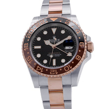 将图像加载到图库查看器中，ROLEX GMT MasterII W40mm Stainless Steel K18PG Black Dial126711CHNR
