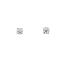 Load image into Gallery viewer, TIFFANY&amp;Co. Solitaire Diamond Stud Earrings Pt950
