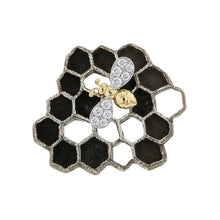 Load image into Gallery viewer, Gimel Gimel Bee Diamond Brooch K18YG Pt950 SV950
