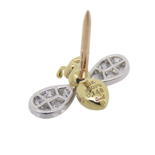 Load image into Gallery viewer, Gimel Gimel Bee Diamond Brooch K18YG Pt950 SV950
