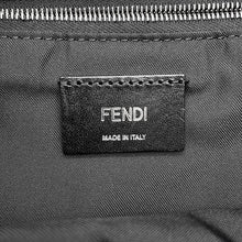 将图像加载到图库查看器中，FENDI Zucca Drawstring Backpack Black7VZ056 FFJacquard Leather
