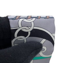 Load image into Gallery viewer, HERMES Twilly Riding Equipment Set Panoplie Equestre Gray/White/Menthol Silk100%
