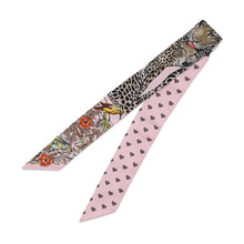 将图像加载到图库查看器中，HERMES Twilly Jungle Love Love Pink Pearl / Etoupe / Blanc Silk100%
