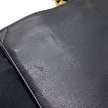 将图像加载到图库查看器中，CHANEL Large CC Logo Chain Tote Bag Black Leather

