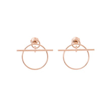 Load image into Gallery viewer, HERMES Echappee Loop Earrings Size PM 18K Pink Gold
