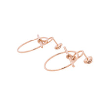 Load image into Gallery viewer, HERMES Echappee Loop Earrings Size PM 18K Pink Gold
