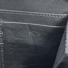将图像加载到图库查看器中，Dior Oblique Jacquard Zip Pouch with Strap Beige/Black2OBBC119YSE_H05E Canvas Calf Leather
