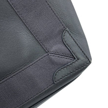 Load image into Gallery viewer, BALENCIAGA Navy Cabas Perforated 2-Way Bag Gray390346 Leather Canvas Size XS
