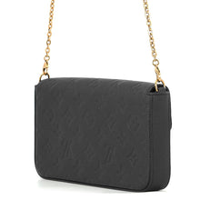 将图像加载到图库查看器中，LOUIS VUITTON Felicie Pochette NoirM64064 Monogram Empreinte Leather
