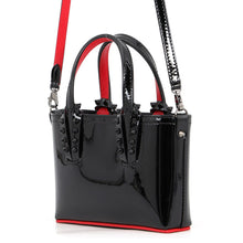 将图像加载到图库查看器中，Christian Louboutin Kabata 2WAY Bag Black EnamelLeather Size Mini
