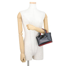 将图像加载到图库查看器中，Christian Louboutin Kabata 2WAY Bag Black EnamelLeather Size Mini
