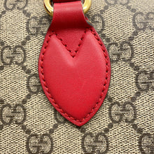将图像加载到图库查看器中，GUCCI GG Supreme Small Boston 2WAY Bag Beige/Red409529 GG Supreme Leather
