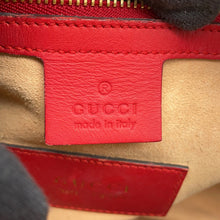 将图像加载到图库查看器中，GUCCI GG Supreme Small Boston 2WAY Bag Beige/Red409529 GG Supreme Leather
