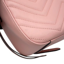 将图像加载到图库查看器中，GUCCI GG Marmont Backpack Pink476671 DTDHT 5909 Leather

