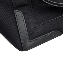 Load image into Gallery viewer, BALENCIAGA Navy Cabas Tote Bag Black339933AQ38N1000 Canvas Leather Size S
