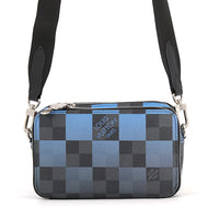 LOUIS VUITTON Alpha Wearable Wallet Noir/BlueN60414 Damier Graphite Giant