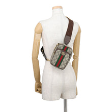 Load image into Gallery viewer, GUCCI Ophidia Small Crossbody Bag Beige/Green/Red752565 GG Supreme Leather Canvas
