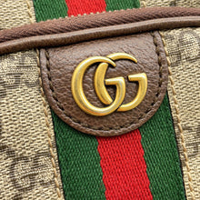 将图像加载到图库查看器中，GUCCI Ophidia Small Crossbody Bag Beige/Green/Red752565 GG Supreme Leather Canvas
