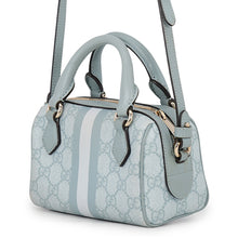 将图像加载到图库查看器中，GUCCI Ophidia Super Mini 2-Way Bag Light Blue781490 GG Supreme Leather
