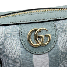 将图像加载到图库查看器中，GUCCI Ophidia Super Mini 2-Way Bag Light Blue781490 GG Supreme Leather
