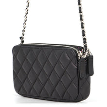Load image into Gallery viewer, CHANEL Matelasse Double Zip Chain Wallet BlackA82527 Lambskin
